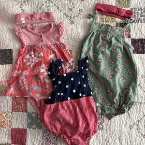 Carter’s 0-3 month girl’s summer bundle